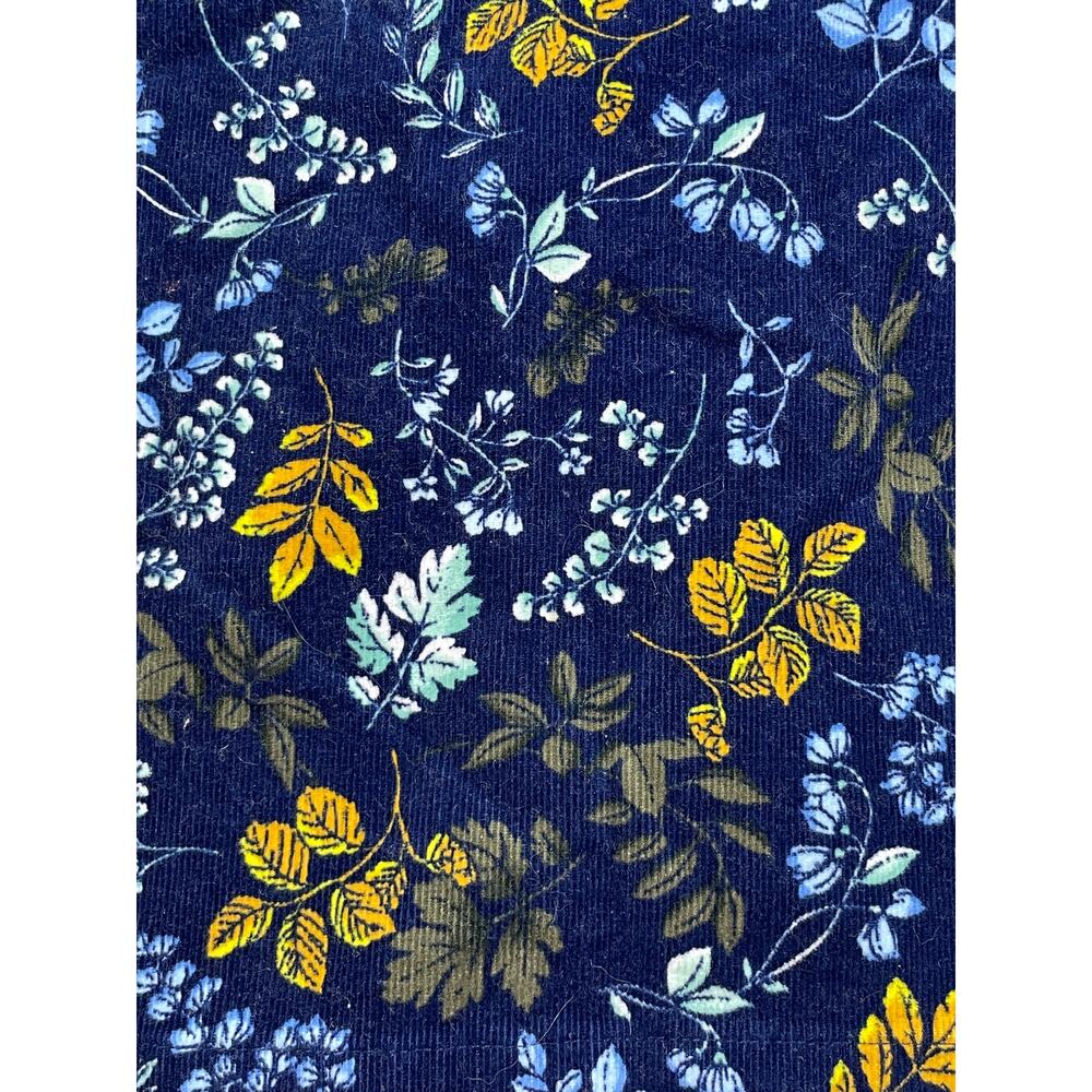 Talbots Womens Size 4 Blue Floral Corduroy Skirts - Picture 11 of 11